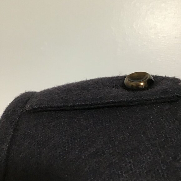 Basic House Military Style Wool Blend Coat Size XS - Picture 10 of 13